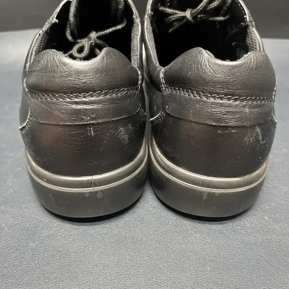 Ecco Men's Soft Classic Lace Sneaker Black Leather EU 47 Size 13 US